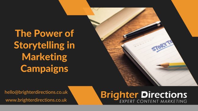The power of storytelling in marketing campaigns
