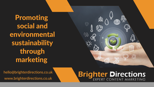 Promoting social and environmental sustainability through marketing