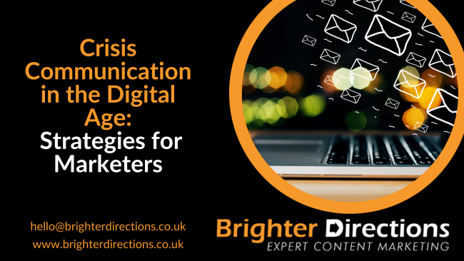 Crisis Communication in the Digital Age: Strategies for Marketers