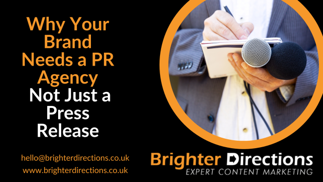 Why Your Brand Needs a PR Agency, Not Just a Press Release
